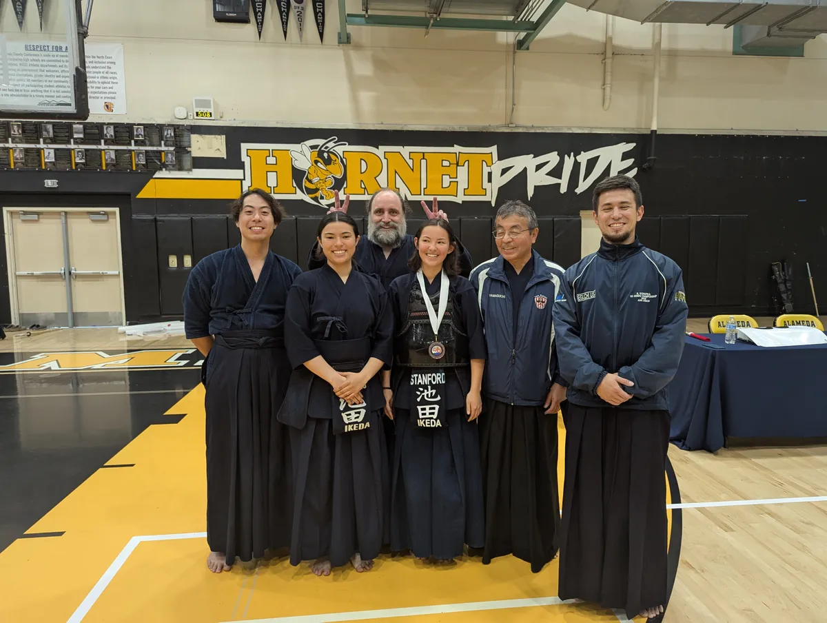 San Mateo Kendo Dojo members at the NCKF tournament