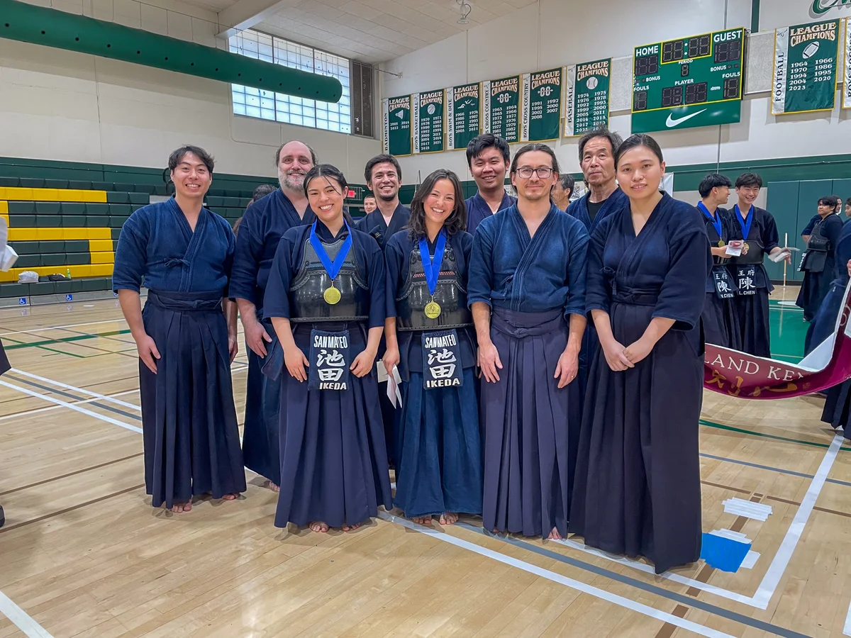 San Mateo Kendo Dojo members at the San Jose Kendo Tournament