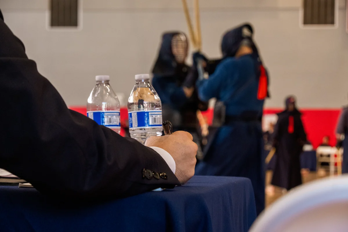 Action from a match during the anniversary tournament